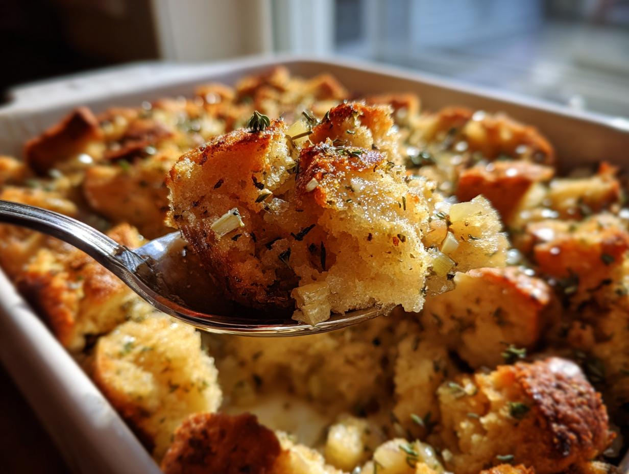 The Secret to Perfect Apple Stuffing: Moist Inside, Crisp Top, Every Time